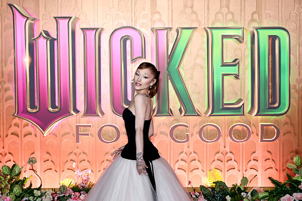 Ariana Grande attends the "Wicked: For Good!" New York Premiere at David Geffen Hall on November 17, 2025 in New York Ci