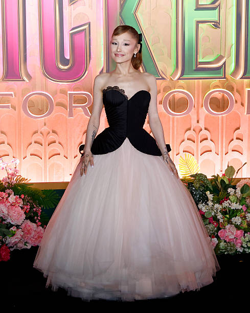 Ariana Grande attends the "Wicked: For Good!" New York premiere at David Geffen Hall on November 17, 2025 in New York Ci