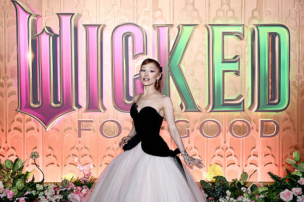 Ariana Grande attends the "Wicked: For Good!" New York Premiere at David Geffen Hall on November 17, 2025 in New York Ci