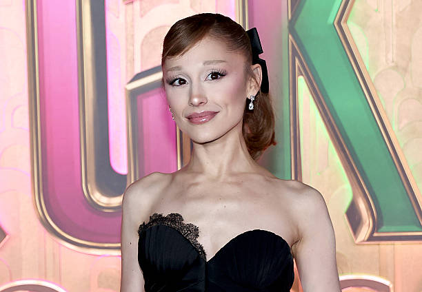 Ariana Grande attends the "Wicked: For Good!" New York Premiere at David Geffen Hall on November 17, 2025 in New York Ci