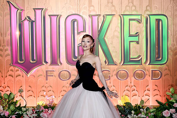 Ariana Grande attends the "Wicked: For Good!" New York Premiere at David Geffen Hall on November 17, 2025 in New York Ci