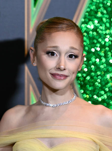 Ariana Grande attends the "Wicked: Part One" European Premiere at The Royal Festival Hall on November 18, 2024 in London