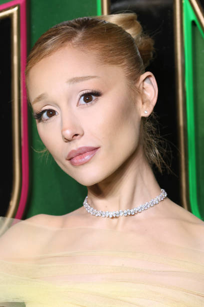 Ariana Grande attends the "Wicked: Part One" European Premiere at The Royal Festival Hall on November 18, 2024 in London