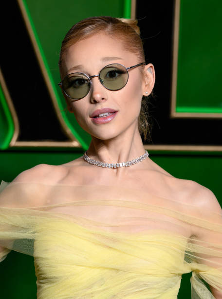 Ariana Grande attends the "Wicked: Part One" European Premiere at The Royal Festival Hall on November 18, 2024 in London