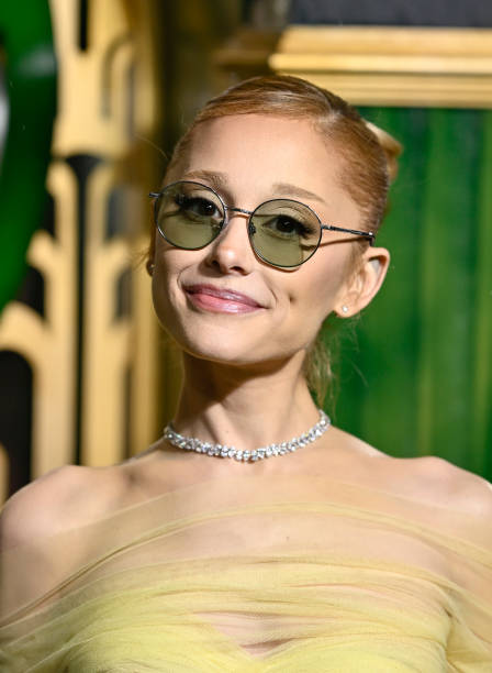 Ariana Grande attends the "Wicked: Part One" European Premiere at The Royal Festival Hall on November 18, 2024 in London