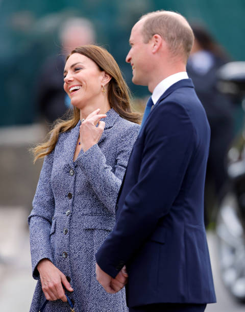 Catherine, Duchess of Cambridge and Prince William, Duke of Cambridge attend the official opening of the Glade of Light 