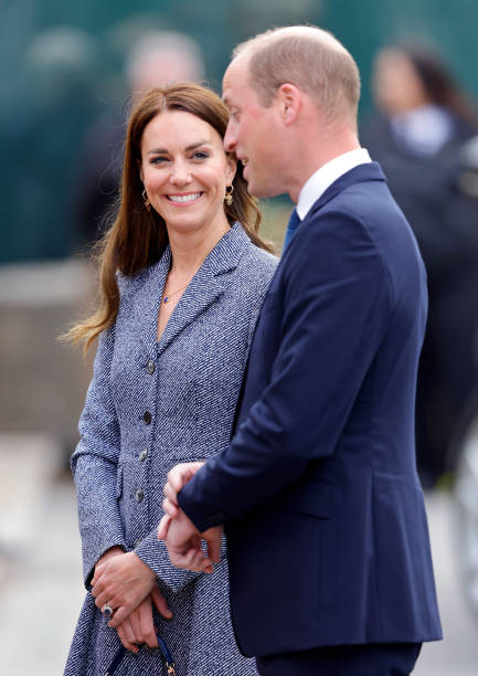 Catherine, Duchess of Cambridge and Prince William, Duke of Cambridge attend the official opening of the Glade of Light 