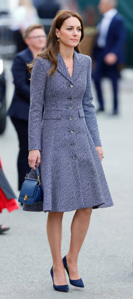 Catherine, Duchess of Cambridge attends the official opening of the Glade of Light Memorial at Manchester Cathedral on May 10, 2022 in Manchester, England. The Glade of Light Memorial commemorates the victims of the terrorist attack that took place after an Ariana Grande concert at Manchester Arena on May 22, 2017. — frame 3/7 (272×612)