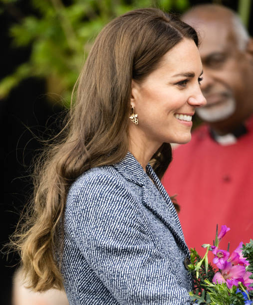 Catherine, Duchess of Cambridge attends the official opening of The Glade Of Light Memorial at Manchester Arena on May 1