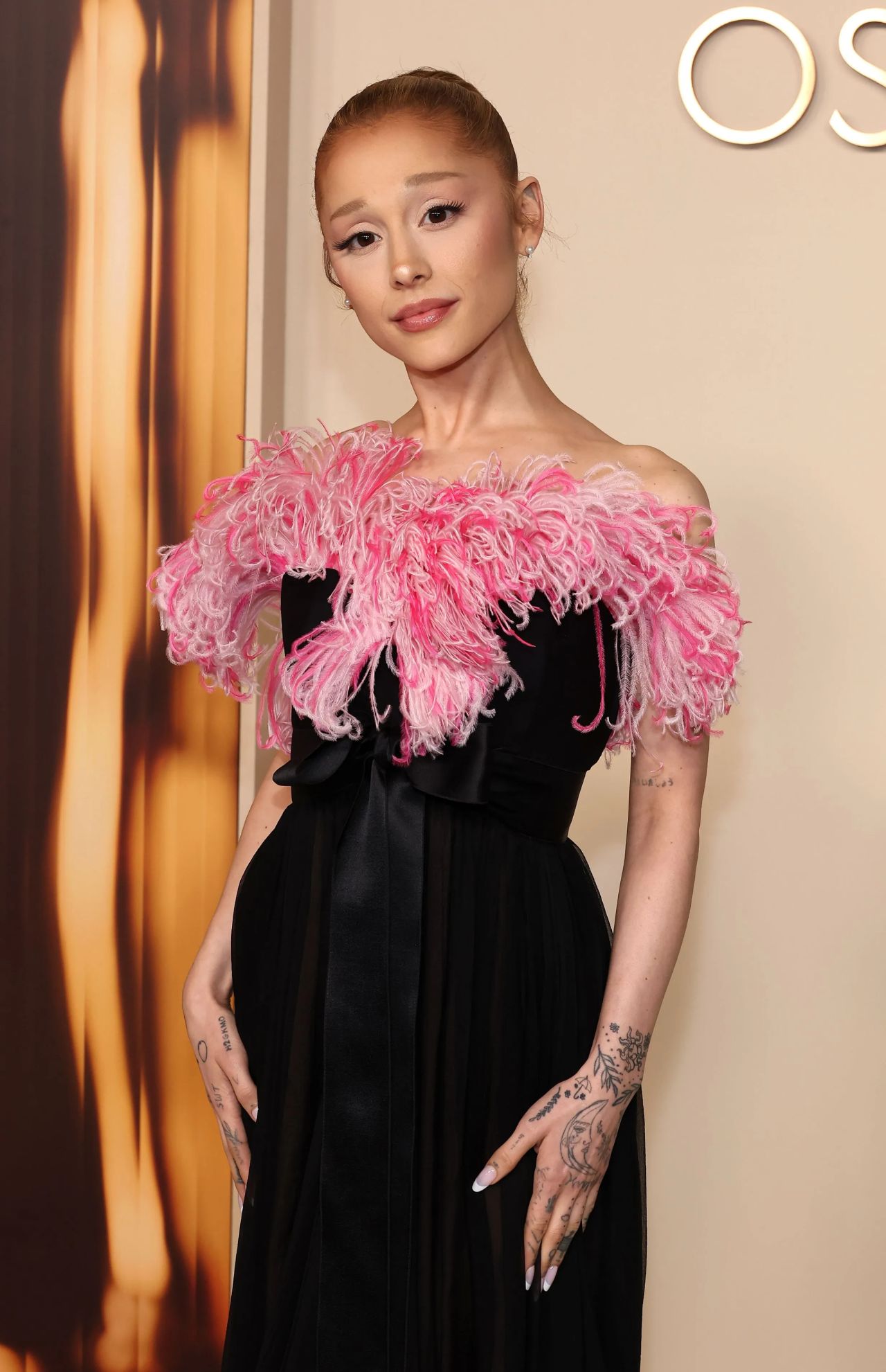 Ariana Grande Channels Glinda in Vintage YSL at Oscars Nominees Dinner