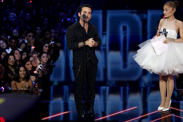Christian Breslauer accepts the Video of the Year Award for “Brighter Days Ahead” with Ariana Grande onstage during the 2025 MTV Video Music Awards at UBS Arena on September 07, 2025 in Elmont, New York. (612×408)