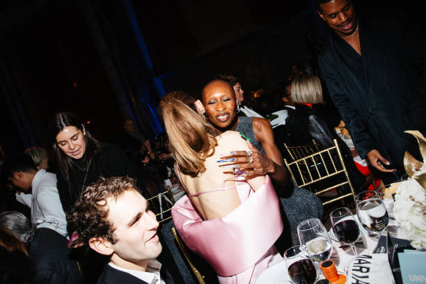Ariana Grande, Cynthia Erivo at the National Board of Review Gala held at Cipriani 42nd Street on January 07, 2025 in New York, New York. — frame 40/76 (612×408)