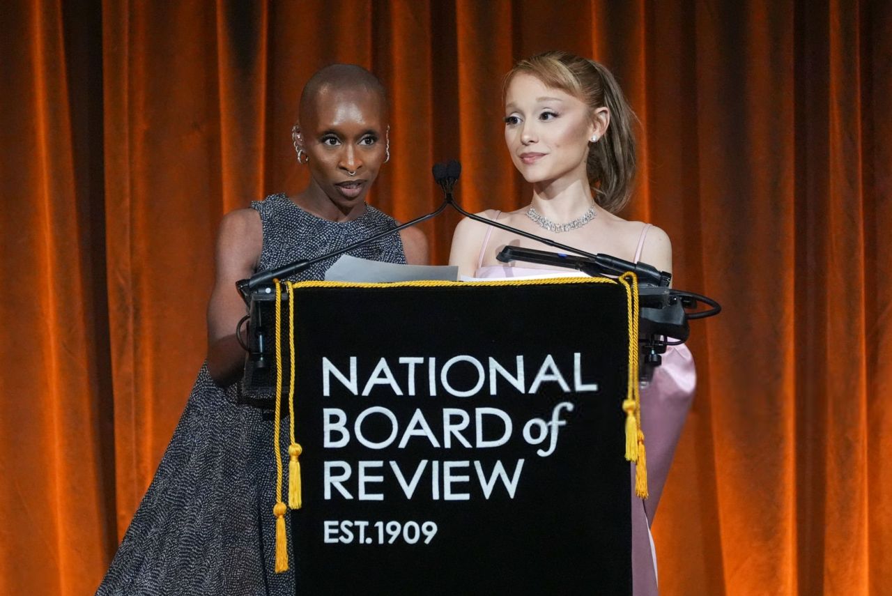 Ariana Grande Dazzles in Custom Loewe at National Board of Review Awards 01-07-2024