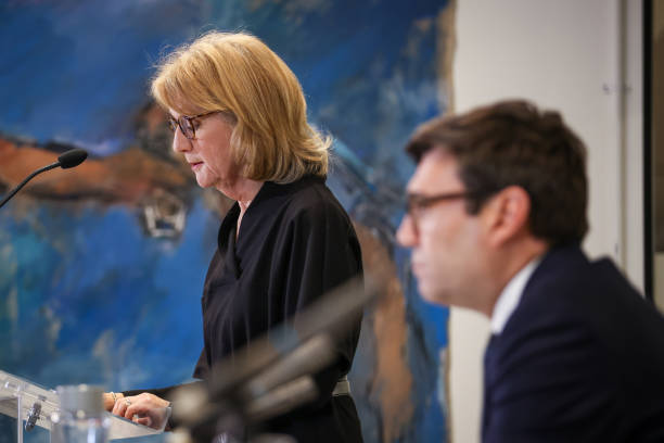 Deputy Mayor of Greater Manchester Bev Hughes during a press conference in Manchester following the publication of the M