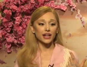 Ariana Grande during an interview to promote Wicked (2024) — frame 23/31 (291×223)