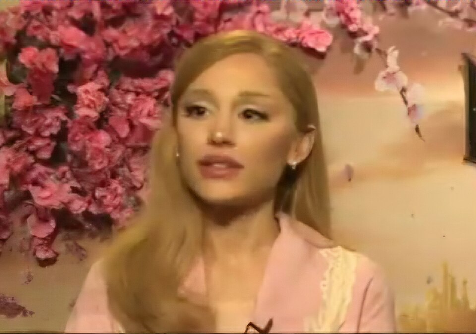 Ariana Grande during an interview to promote Wicked (2024) — frame 22/31 (1280×900)