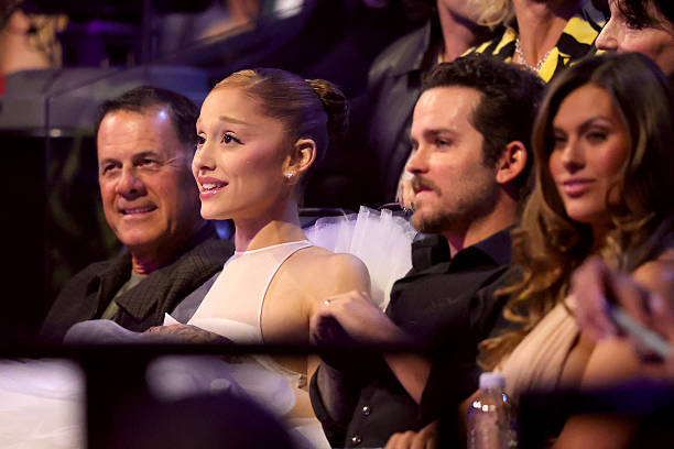 Ariana Grande during the 2025 MTV Video Music Awards at UBS Arena on September 07, 2025 in Elmont, New York. — frame 210/246 (612×408)