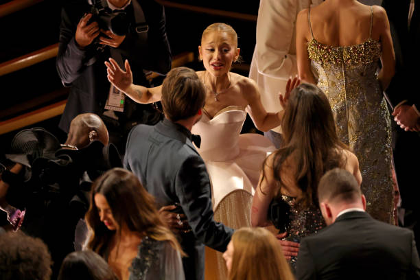 Ariana Grande during the 97th Annual Oscars at Dolby Theatre on March 02, 2025 in Hollywood, California