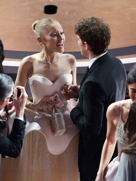 Ariana Grande, Ethan Slater at the 97th Oscars held at the Dolby Theatre on March 2, 2025 in Hollywood, California
