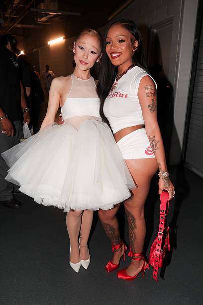 Ariana Grande, GloRilla at the MTV Video Music Awards 2025 held at UBS Arena on September 07, 2025 in New York, New York