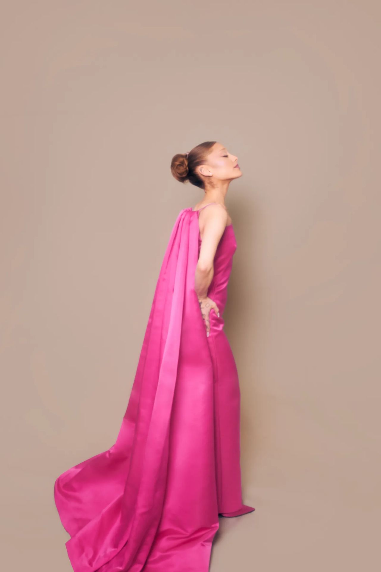 Ariana Grande in Givenchy Pink Gown for Vogue France Shoot Nov 2025