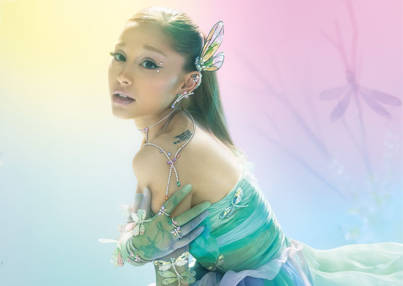 Ariana Grande in Swarovski Dragonfly Jewelry March 2026