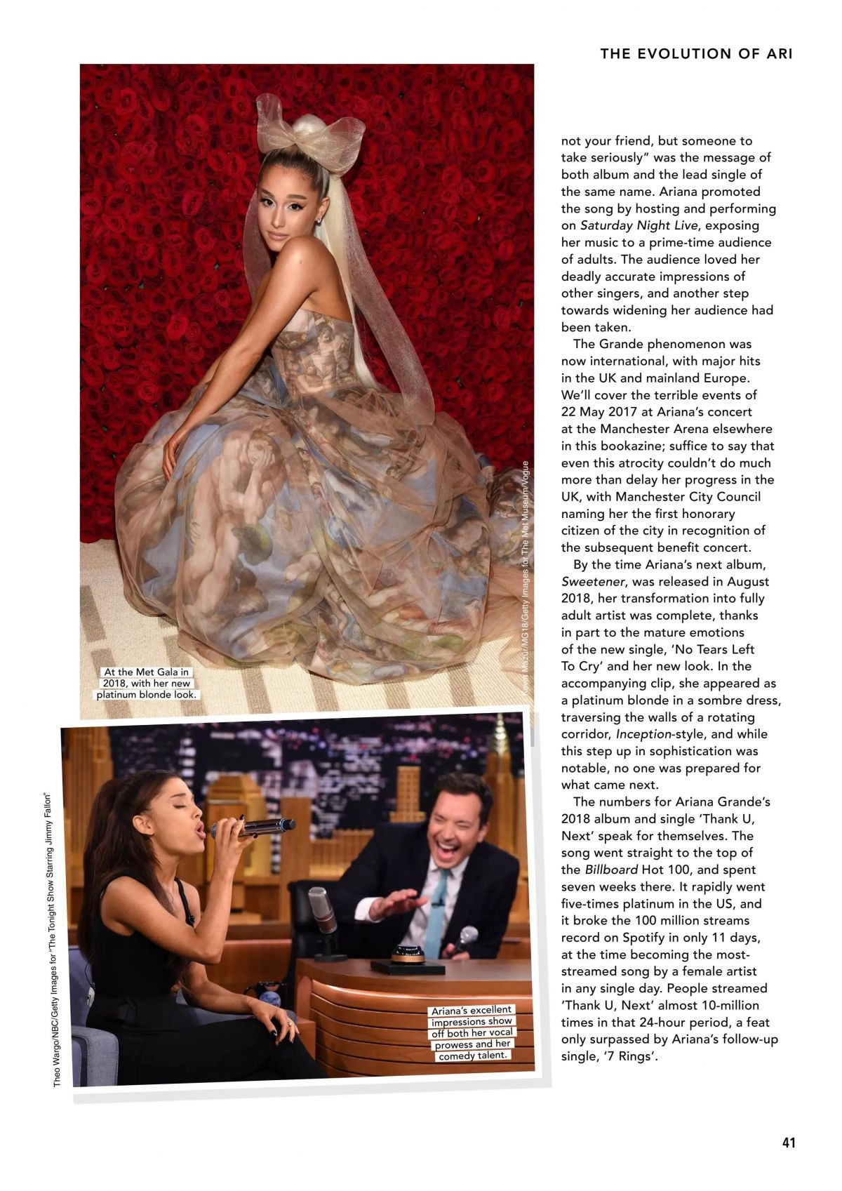 ARIANA GRANDE in The Story of Ariana Grande, 1st Edition 2026