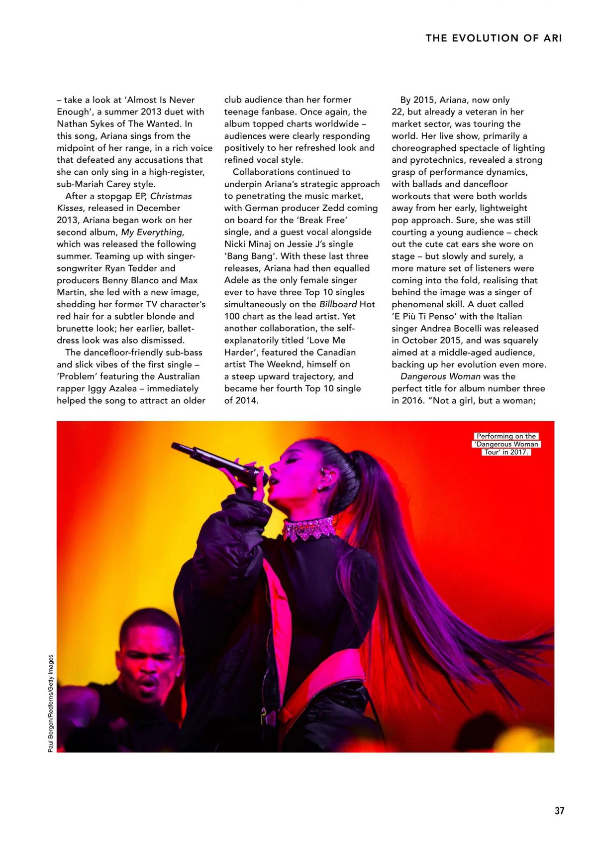 ARIANA GRANDE in The Story of Ariana Grande, 1st Edition 2026