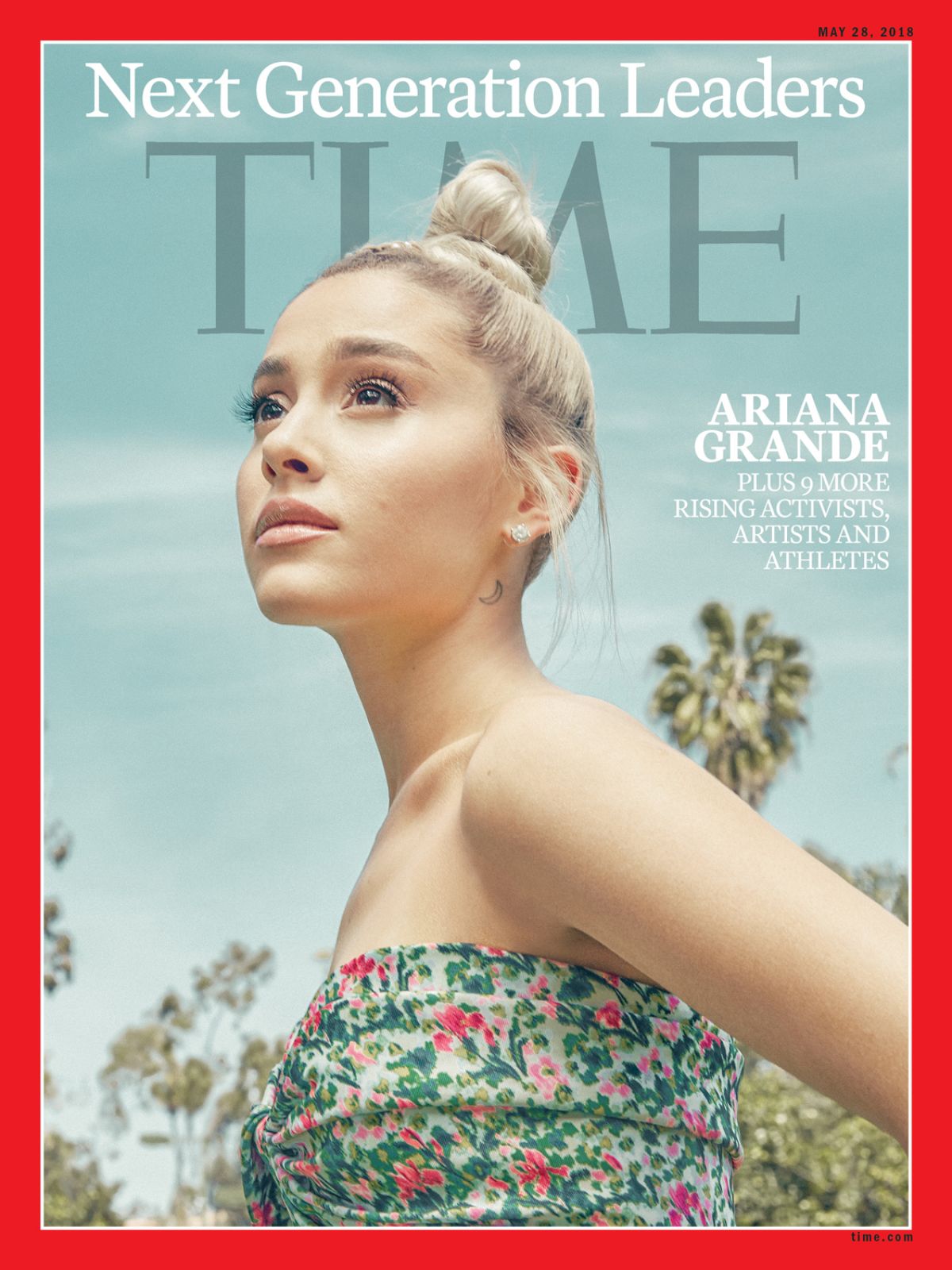 Ariana Grande in Time Magazine’s Next Generation Leaders, May 2018