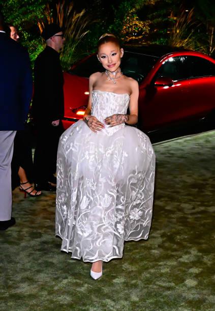 Ariana Grande is seen at 14th Annual WSJ Magazine Innovators Awards on October 29, 2024 in New York City
