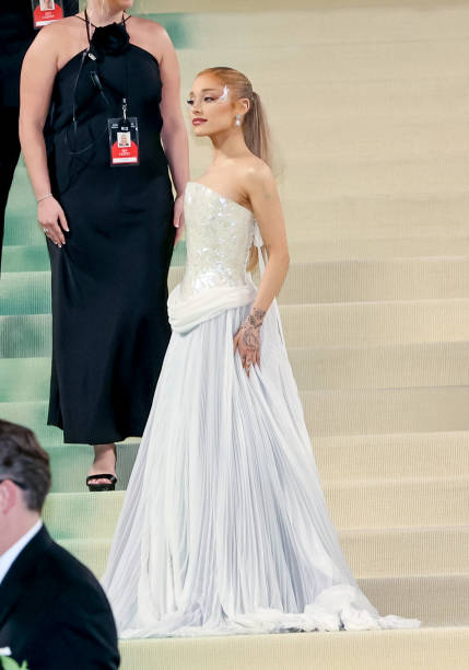 Ariana Grande is seen attending the 2024 Met Gala Celebrating 'Sleeping Beauties: Reawakening Fashion' at The Metropolit
