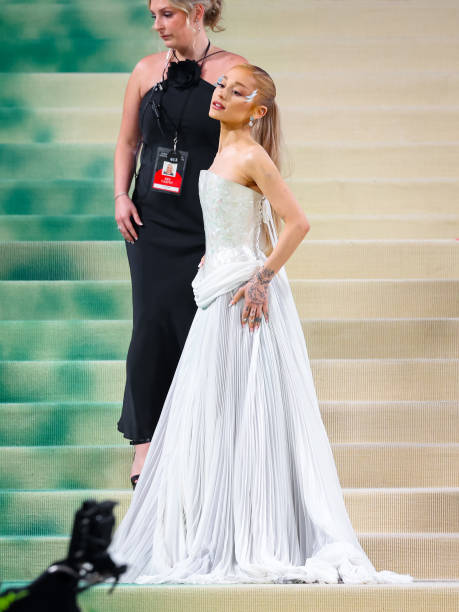 Ariana Grande is seen attending the 2024 Met Gala Celebrating 'Sleeping Beauties: Reawakening Fashion' at The Metropolit