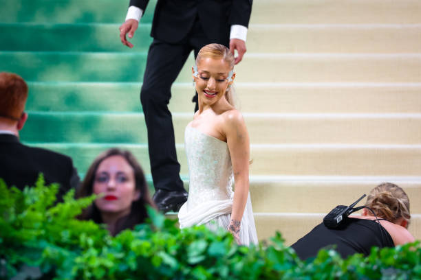 Ariana Grande is seen attending the 2024 Met Gala Celebrating 'Sleeping Beauties: Reawakening Fashion' at The Metropolit