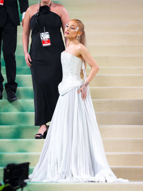 Ariana Grande is seen attending the 2024 Met Gala Celebrating 'Sleeping Beauties: Reawakening Fashion' at The Metropolit