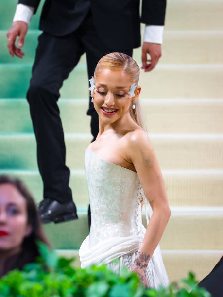Ariana Grande is seen attending the 2024 Met Gala Celebrating 'Sleeping Beauties: Reawakening Fashion' at The Metropolit