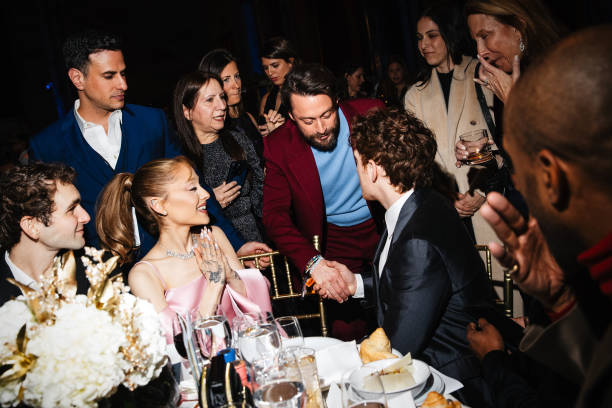 Ariana Grande, Kieran Culkin, Ethan Slater at the National Board of Review Gala held at Cipriani 42nd Street on January 07, 2025 in New York, New York. — frame 22/76 (612×408)
