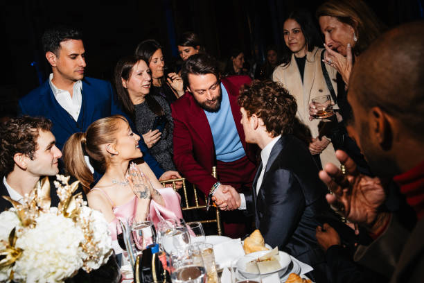 Ariana Grande, Kieran Culkin, Ethan Slater at the National Board of Review Gala held at Cipriani 42nd Street on January 07, 2025 in New York, New York. — frame 23/76 (612×408)