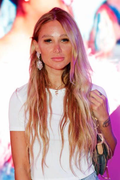Lou Teasdale attends the VIP launch of Ariana Grande's 'Thank U, Next' fragrance in Shoreditch on September 27, 2019 in 
