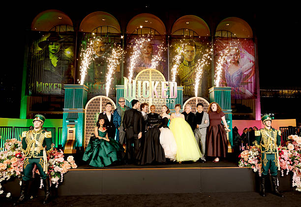 Marissa Bode, Bowen Yang, Jeff Goldblum, Jonathan Bailey, Ethan Slater, Cynthia Erivo, Ariana Grande, Michelle Yeoh, Marc E. Platt, Jon M. Chu and Bronwyn James attend as Universal Pictures proudly presents the WICKED FOR GOOD US Premiere on November 17, 2025 in New York City. — frame 54/124 (612×421)