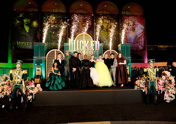 Marissa Bode, Bowen Yang, Jeff Goldblum, Jonathan Bailey, Ethan Slater, Cynthia Erivo, Ariana Grande, Michelle Yeoh, Marc E. Platt, Jon M. Chu and Bronwyn James attend as Universal Pictures proudly presents the WICKED FOR GOOD US Premiere on November 17, 2025 in New York City. — frame 61/124 (612×430)