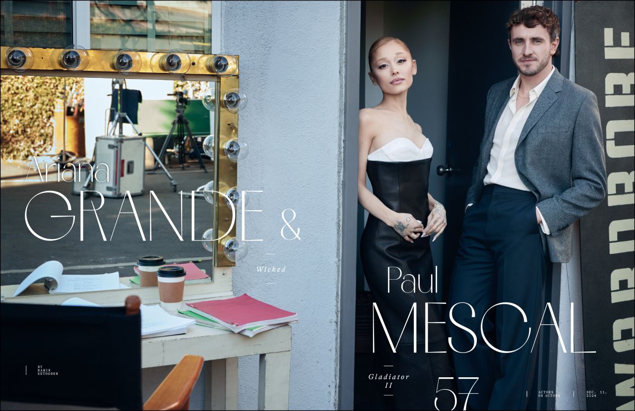 Ariana Grande & Paul Mescal in Variety’s Actors on Actors – December 2024