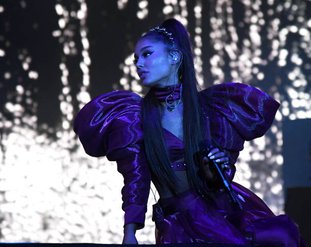 Ariana Grande performs at Coachella Stage during the 2019 Coachella Valley Music And Arts Festival on April 21, 2019 in 