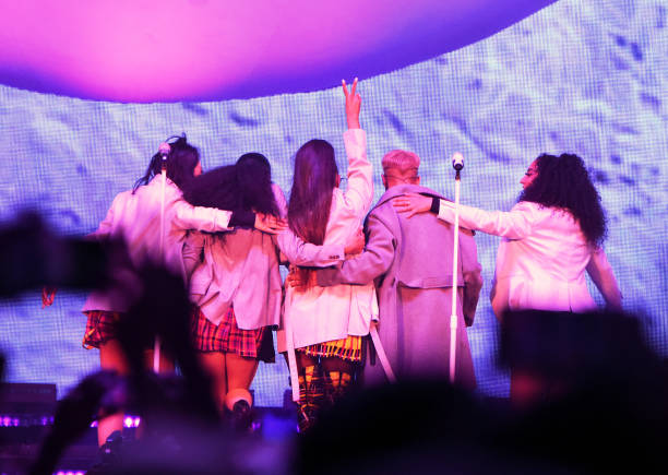 Ariana Grande performs at Coachella Stage during the 2019 Coachella Valley Music And Arts Festival on April 21, 2019 in 