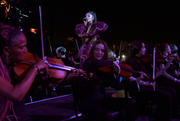 Ariana Grande performs at Coachella Stage during the 2019 Coachella Valley Music And Arts Festival on April 21, 2019 in Indio, California. (612×411)