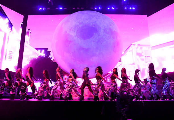 Ariana Grande performs at Coachella Stage during the 2019 Coachella Valley Music And Arts Festival on April 21, 2019 in 