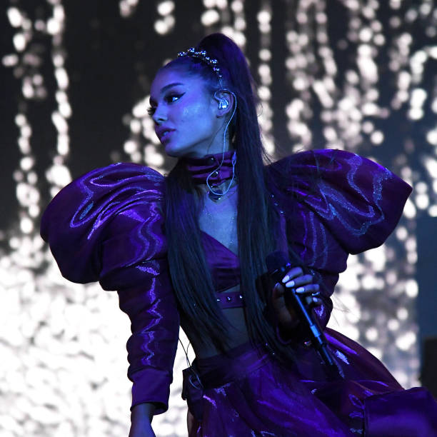 Ariana Grande performs at Coachella Stage during the 2019 Coachella Valley Music And Arts Festival on April 21, 2019 in 