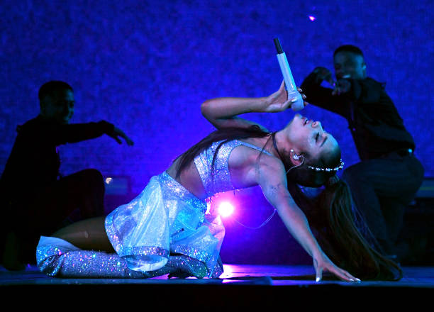 Ariana Grande performs on Coachella Stage during the 2019 Coachella Valley Music And Arts Festival on April 14, 2019 in Indio, California. (612×440)