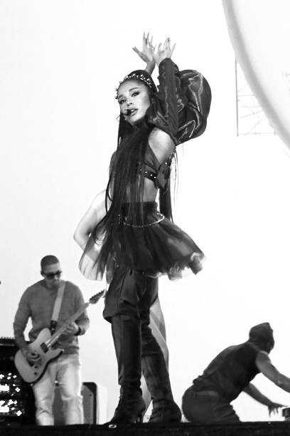 Ariana Grande performs on Coachella Stage during the 2019 Coachella Valley Music And Arts Festival on April 14, 2019 in Indio, California. (408×612)