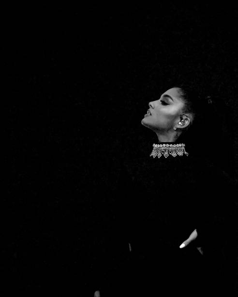 Ariana Grande performs on stage during the "Dangerous Woman" Tour Opener at Talking Stick Resort Arena on February 3, 2017 in Phoenix, Arizona. (492×612)