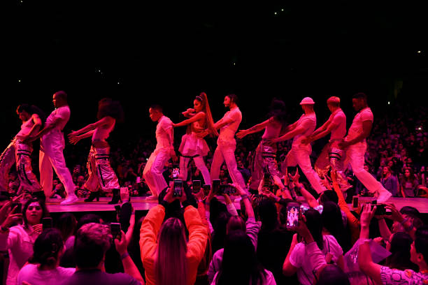 Ariana Grande performs onstage during Ariana Grande Sweetener World Tour at Staples Center on May 07, 2019 in Los Angeles, California. (612×408)